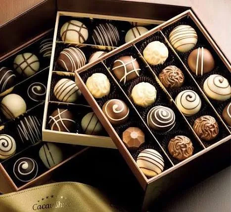 Caixas de bombons sortidos Cacau Show