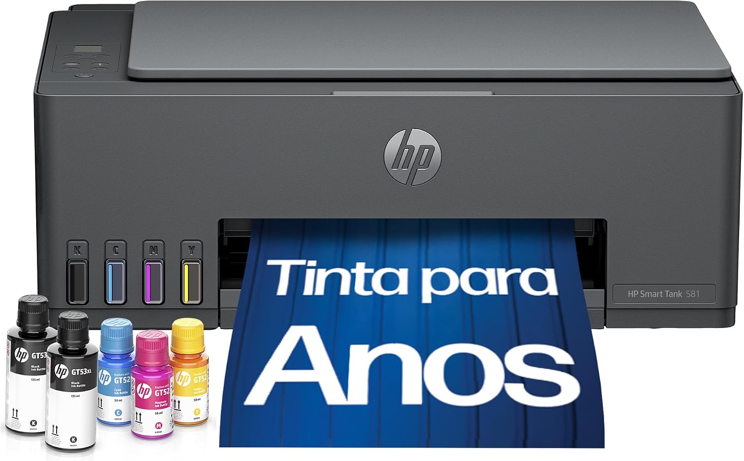 Impressora multifuncional HP Smart Tank 581