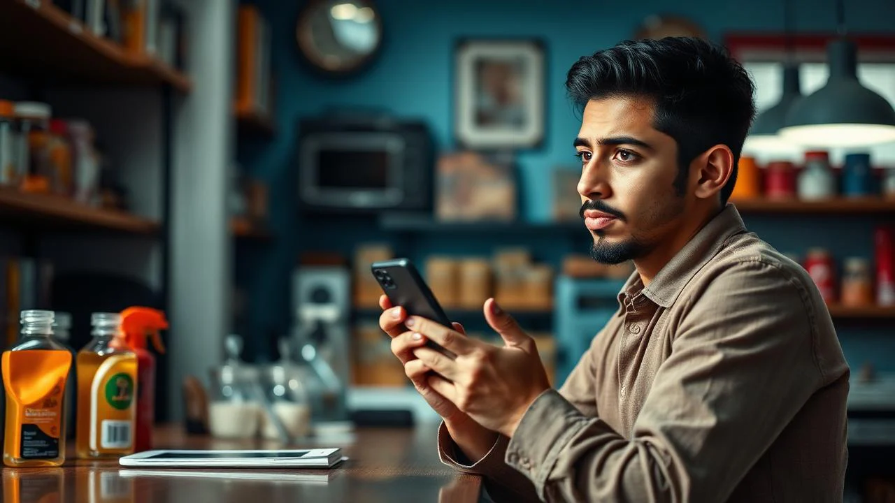 Empresária e empresário frustrados com perfil de Instagram sem seguidores, curtidas e vendas
