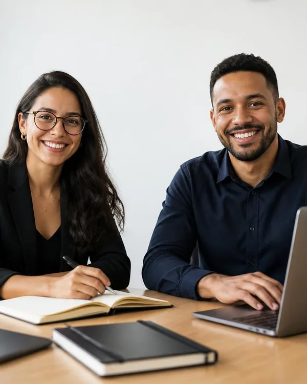 Equipe empresarial representando o Bradesco Saúde Empresarial