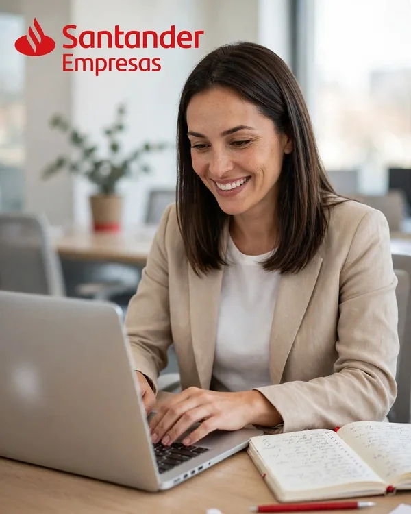 Empresária organizando as movimentações financeiras do negócio